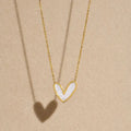 Ashley Mother Of Pearl Heart Necklace