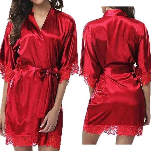 Elegant White Short Soft Women Bathrobes Vintage Design Sleepwear Lightweight Bridesmaid Robes Comfortable Ladies Bathrobe