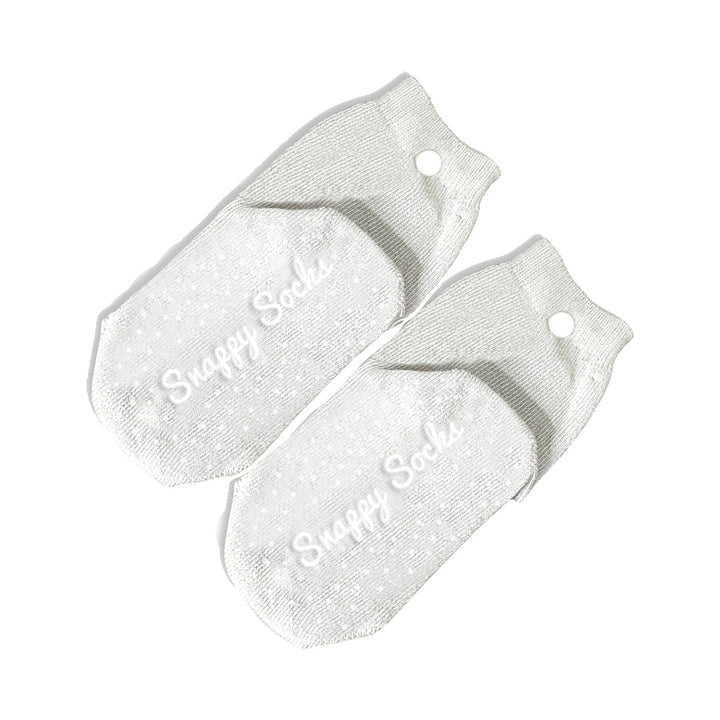 White Never Slip Socks - Single Pair