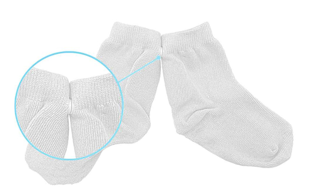 White Never Slip Socks - Single Pair